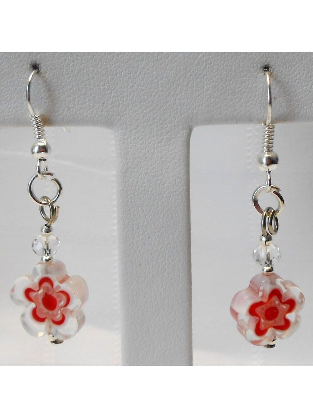 No 875 Handmade earrings with blowtorch glass beads  Please feel free to make me